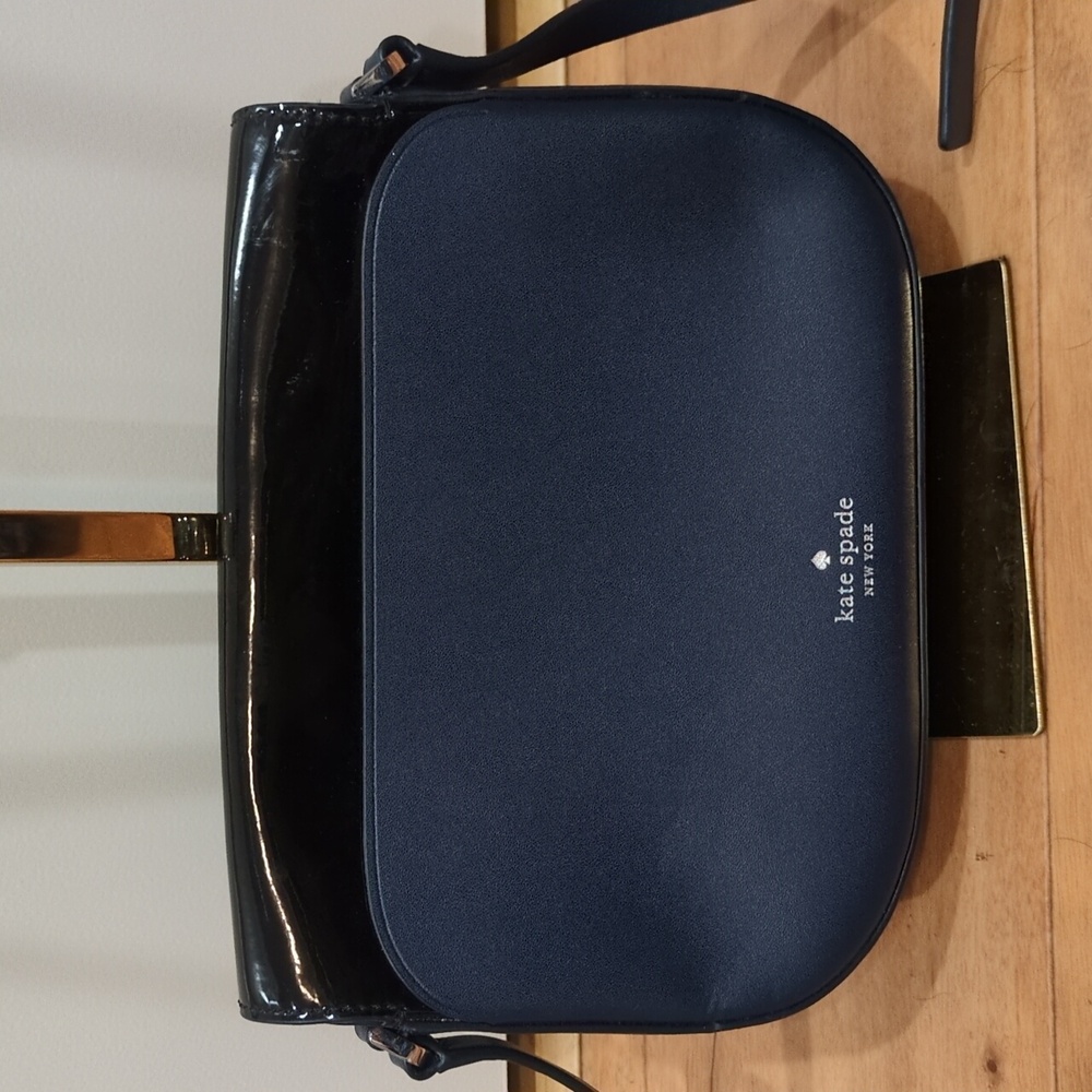 Kate Spade NWOT Zibbi Owl Navy 💙 Novelty Medium Flap Shoulder Crossbody Purse - Picture 5 of 15